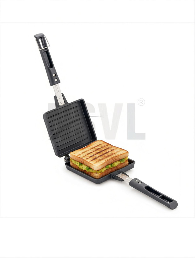NSVL NSVL Non-stick Jumbo Grill Gas Toaster Premium Big Bread Toaster, Sandwich Maker Grill Sandwich Maker(Black) - Flipkart Deal
