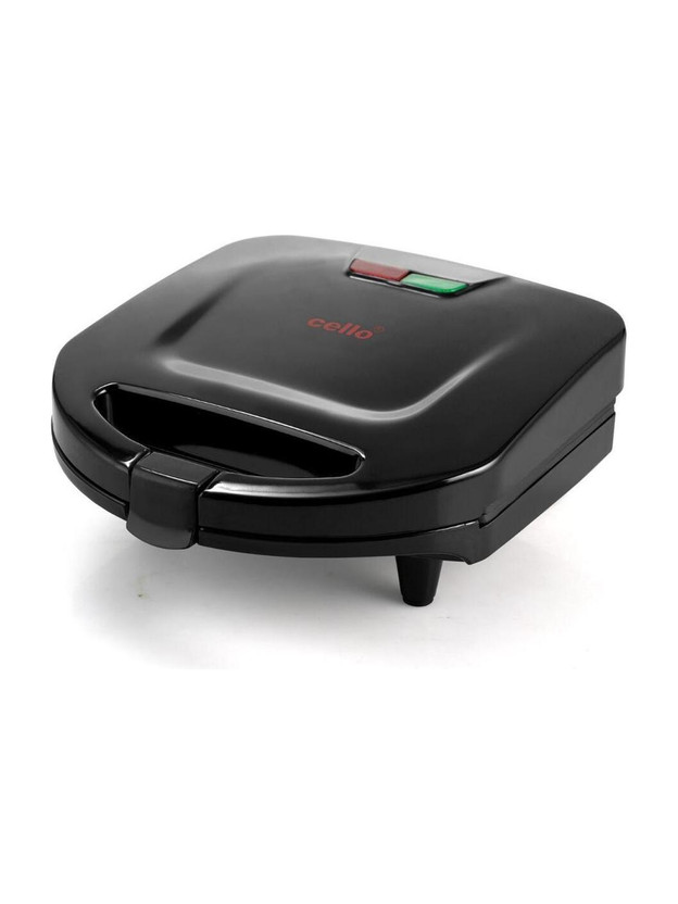 cello ToastiGO Grill Maker 800W | Non Stick Coating | Electric Sandwich Maker Grill Sandwich Maker(Black)