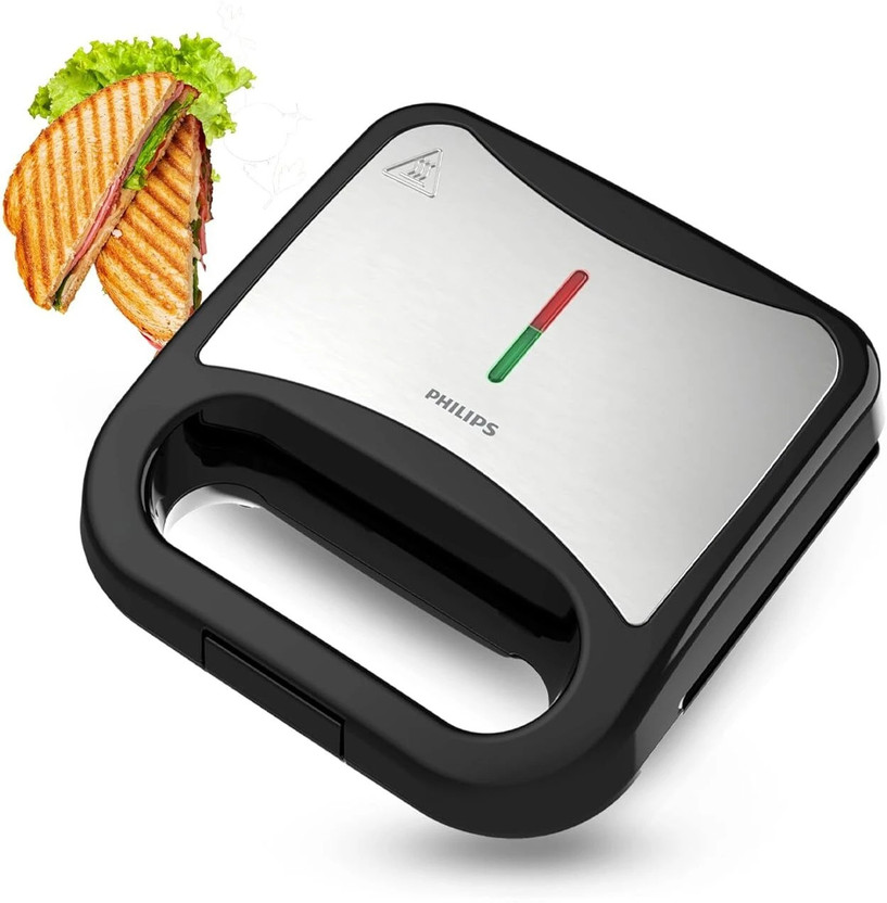 PHILIPS by PHILIPS HD3010/80 Grill Sandwich Maker(Black, Silver)
