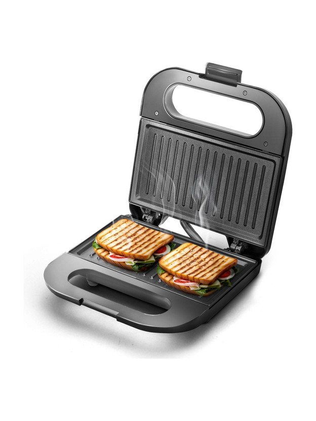 Longway Grilly Pro 850 W Sandwich Maker & Toaster Grill Sandwich Maker(Metallic Silver)