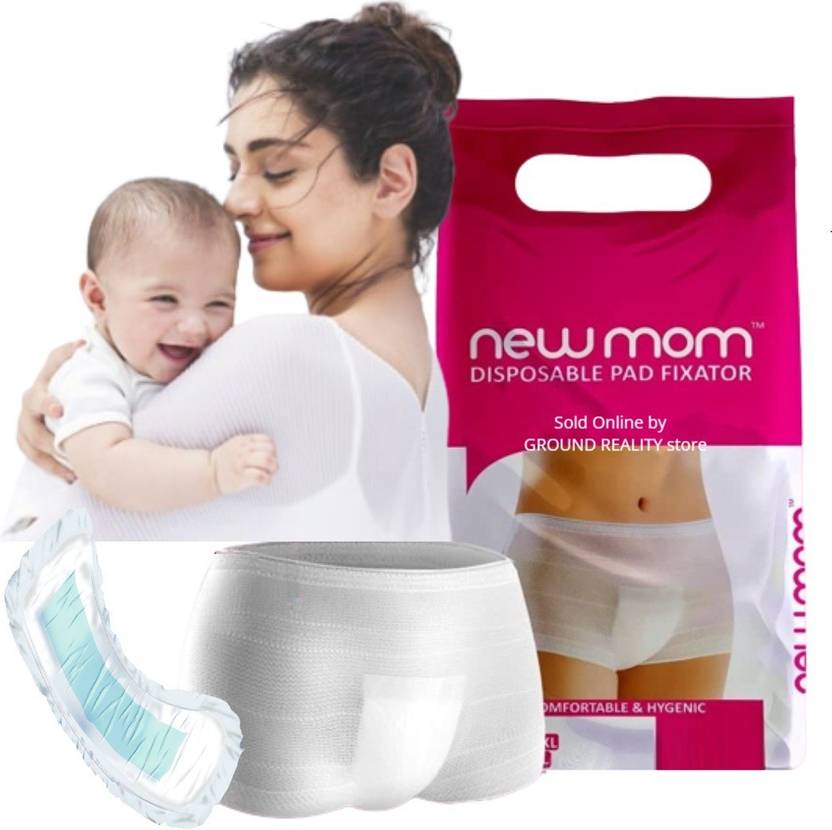 Newmom Combo Value Packs of 5 Maxi Maternity Sanitary Pads and 5 Panty