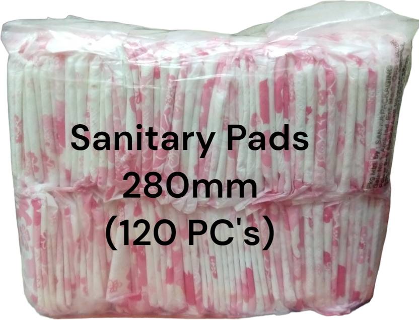 safe women Jumbo Pack Sanitary PadsXL+,Pack of 120 Pads to Stay Free