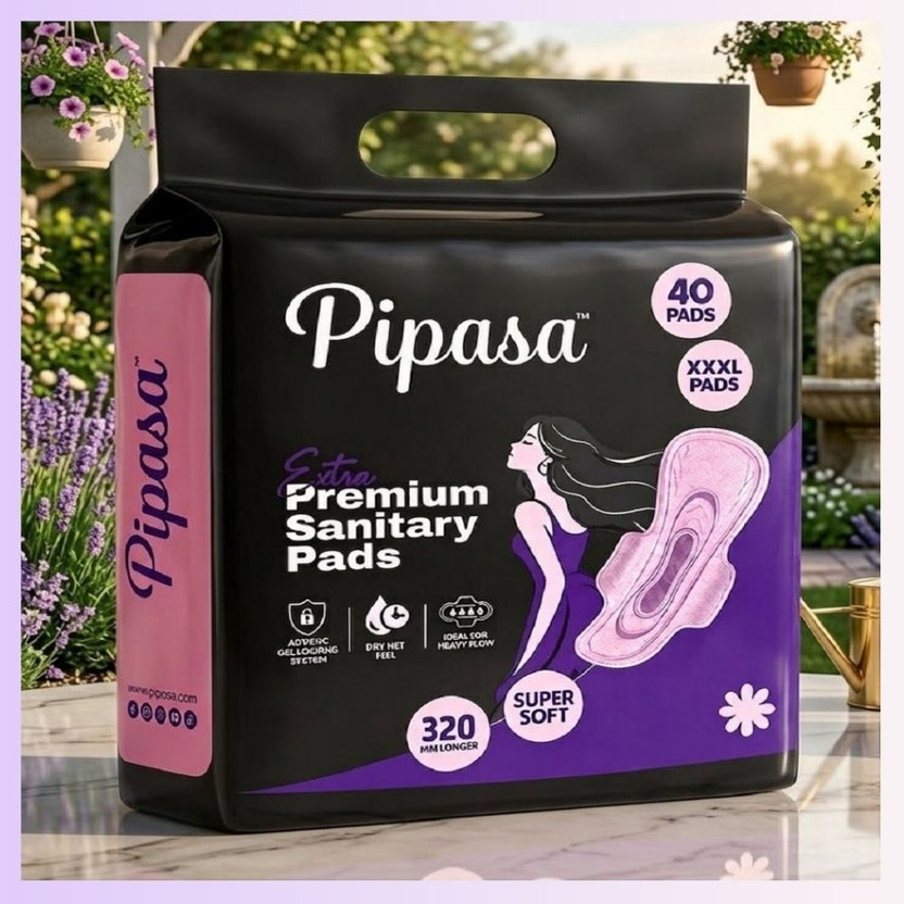 pipasa Super Absorbent Feminine Hygiene Pads Sanitary Pad(Pack of 40)