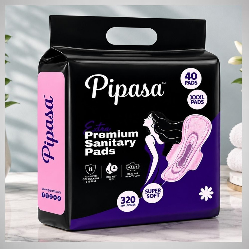 pipasa Advanced Protection Feminine Hygiene Pads Sanitary Pad(Pack of 40)