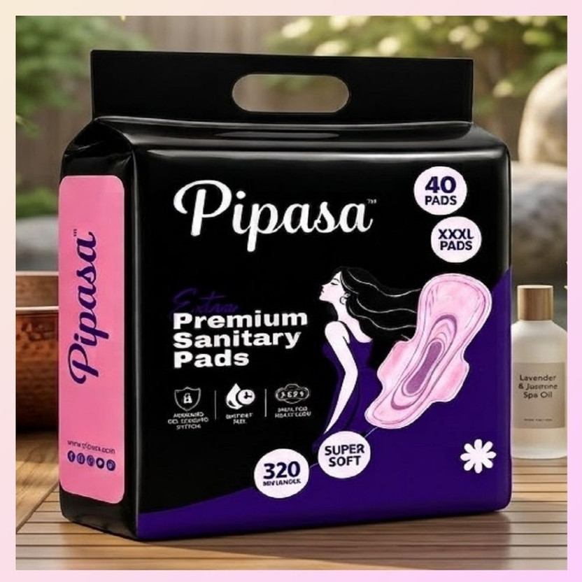 pipasa Ultra Absorbent Feminine Care Period Pads Sanitary Pad(Pack of 40)