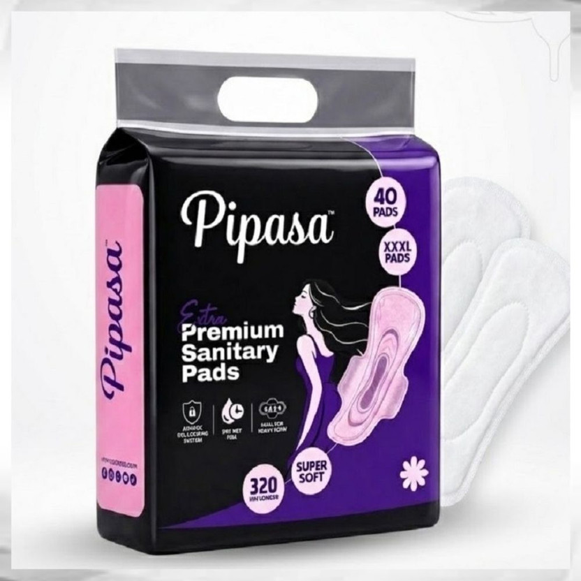 pipasa Premium Extra Long Feminine Hygiene Pads Sanitary Pad(Pack of 40)