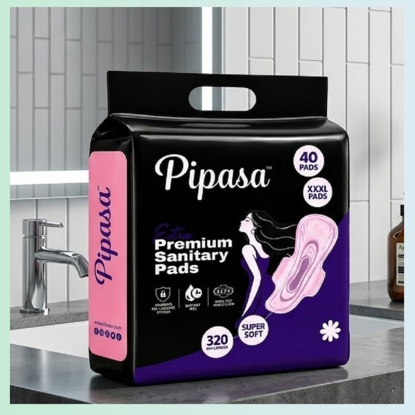 pipasa Super Soft Feminine Hygiene Pads Pack Sanitary Pad(Pack of 40)