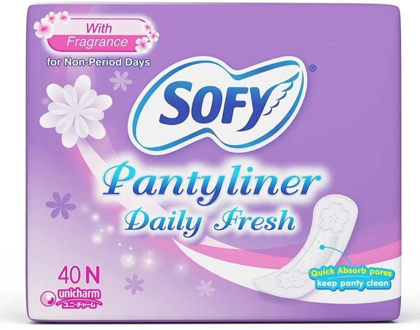 SOFY Pantyliner Daily Fresh 40 Pantyliner ( Pack of 1 ) Sanitary Pad
