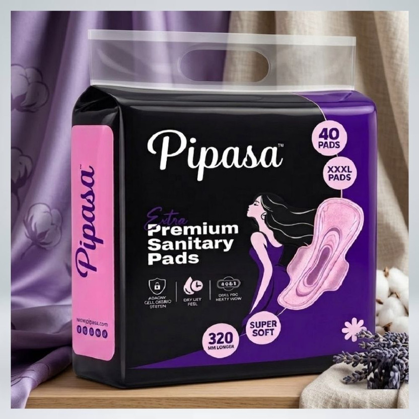 pipasa Extra Premium Feminine Hygiene Pads Sanitary Pad(Pack of 40)