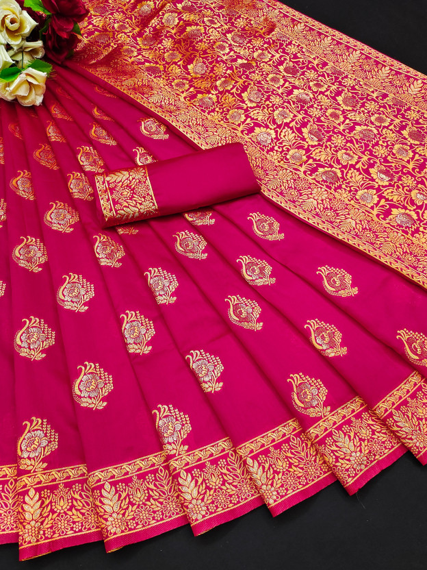 Wholesale bazar Embroidered Bollywood Georgette Saree(Pink)