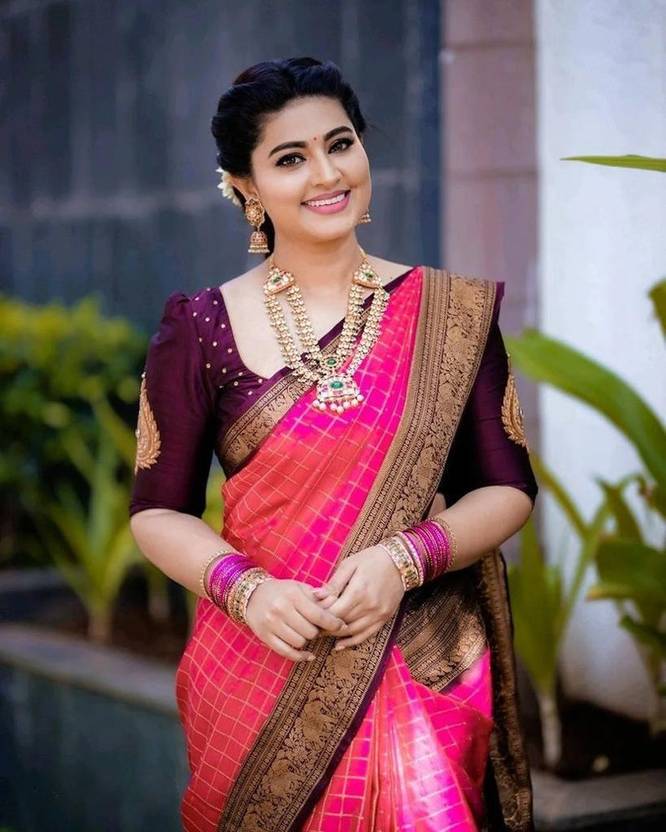 Buy ASHWINI COLLECTION Woven Kanjivaram Jacquard, Pure Silk Pink Sarees Online @ Best Price In India | Flipkart.com Buy Ashwini Collection Woven Kanjivaram Jacquard, Pure Silk Pink Sarees Online @ Best Price In India | Flipkart.Com
