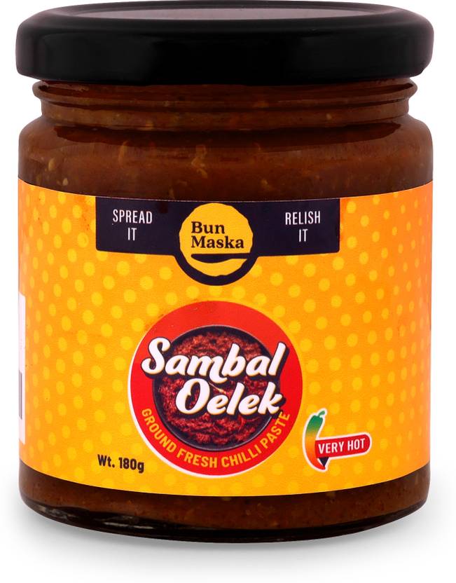 Bun Maska Sambal Oelek Sauce Spicy Indonesian Chilli Paste Natural