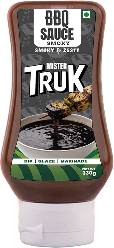 Mister Truk Smoky BBQ Sauce Barbeque Sauce Grill, Marinade, Dip for Burgers & Wraps Dip(330 g)