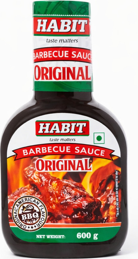 HABIT Barbecue Sauce Sweet & Tangy Flavor 600g x Pack of 1 | Ideal for Grilling Sauce(600 g)
