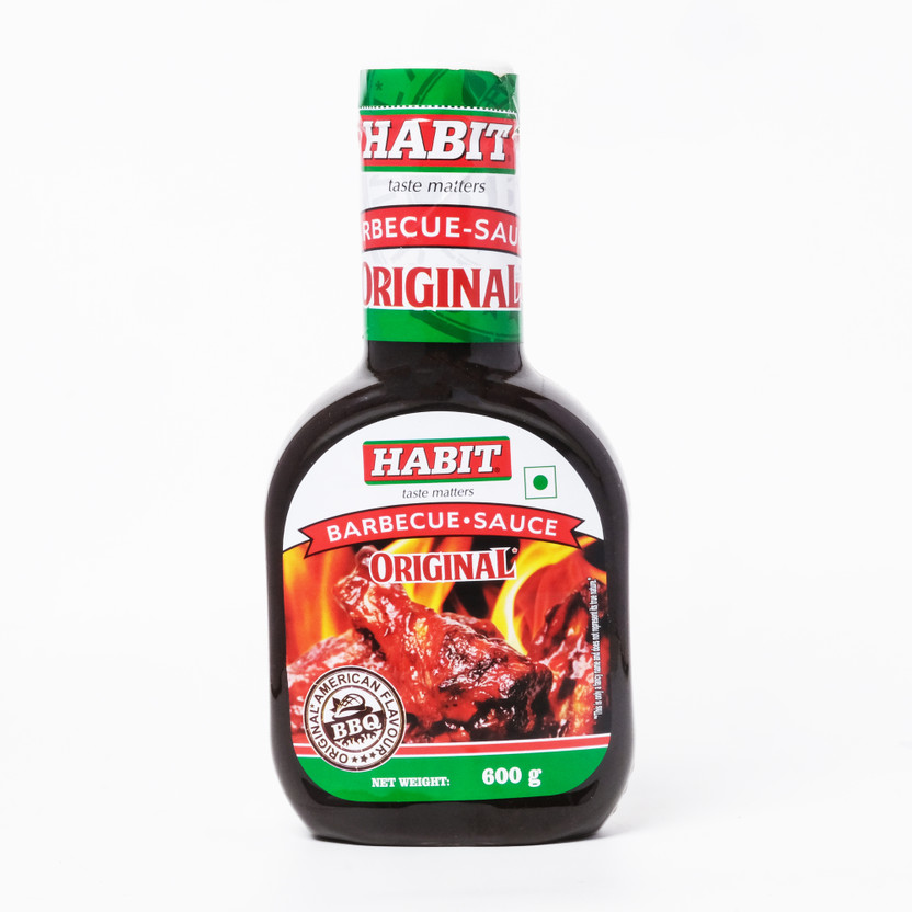 HABIT Barbecue Sauce Sweet & Tangy Flavor 600g x Pack of 2 | Ideal for Grilling Sauce(2 x 600 g)
