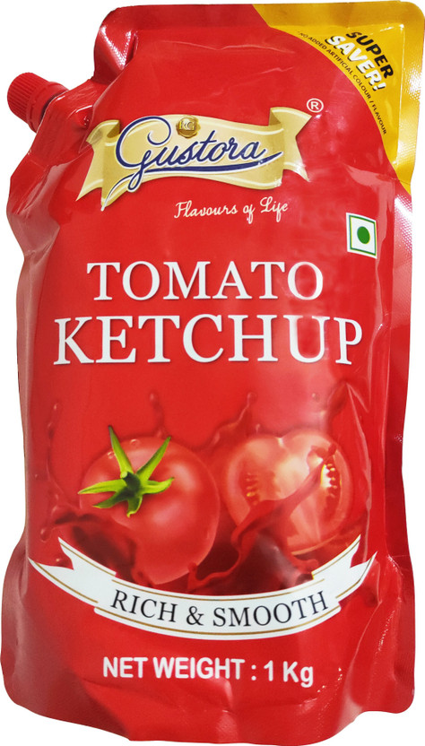 Gustora Tomato I Rich & Smooth I No Artificial Color Sauces & Ketchup(1 kg)