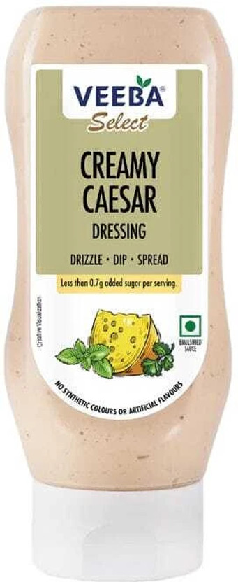VEEBA Salad Dressings Caesar 77% Fat Free, 300g By PadelaSuperStore Sauce(310 g)