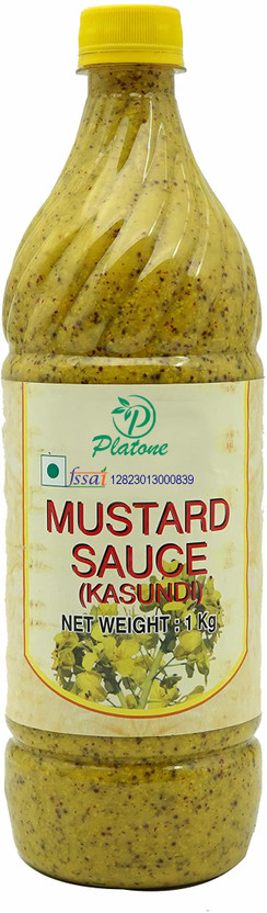 Platone Natural Bengali Kasundi Mustard Sauce 600ml Mustard(600 ml)