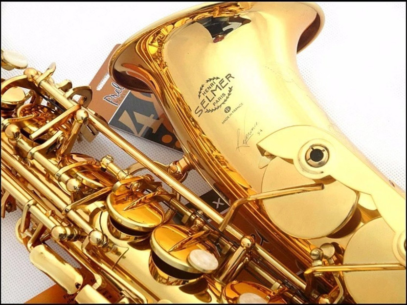 Henri Selmer Henri Selmer Paris Saxophone SAS - 54 Alto Saxophone(Golden, Sax Case Included)