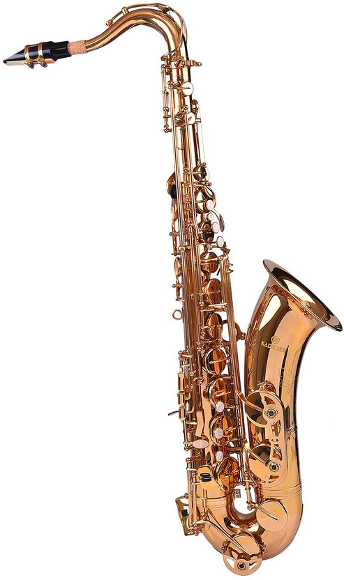 KADENCE Saxophones KTSAXG Tenor Saxophone(Gold, Sax Case Included)