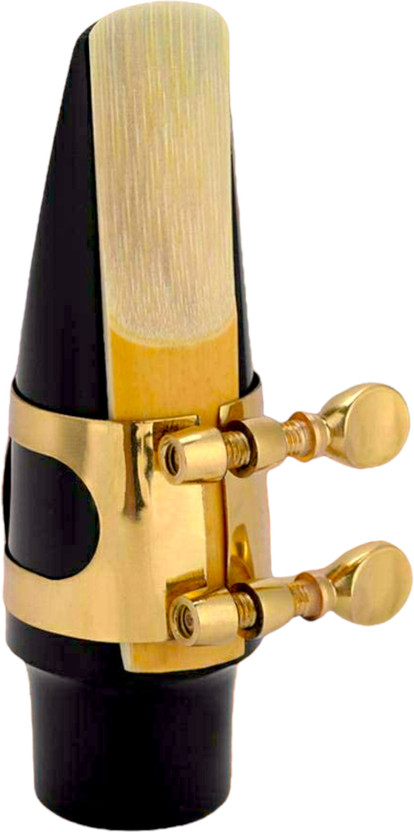 Battle Beast Premium Quality Musical Instrument Accessories Saxophone Mouthpiece Golden Polish with Cap Ligature and Reeds Alto Saxophone(Golden)