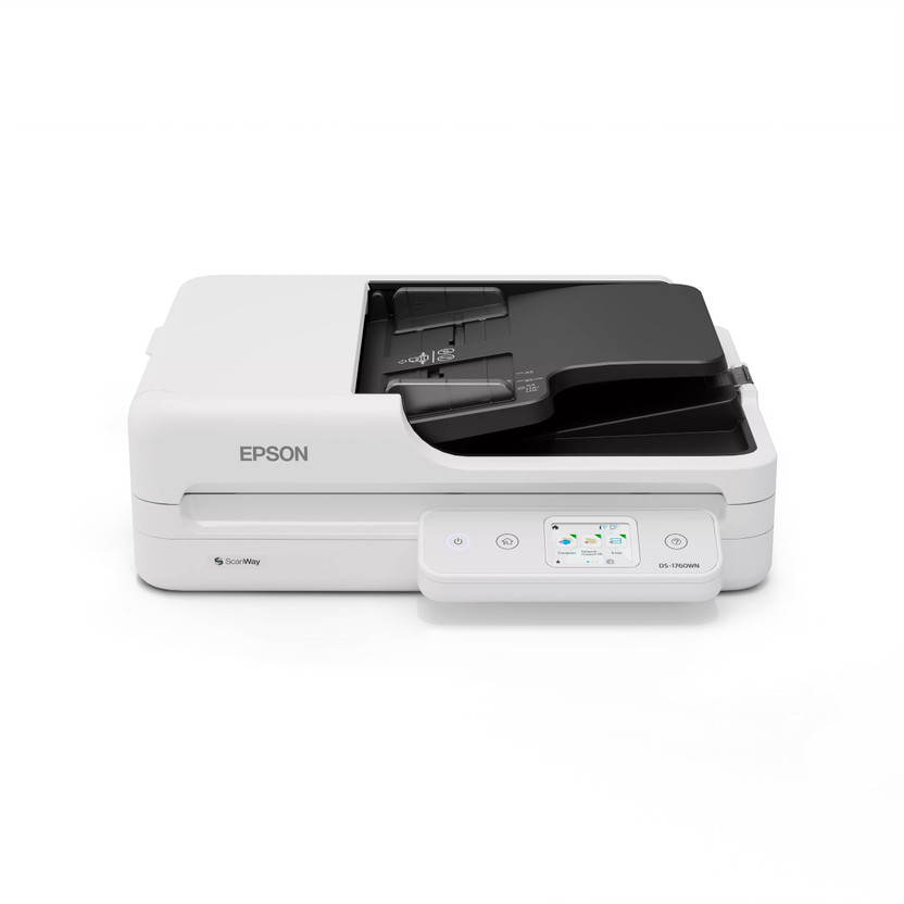 Epson Document DS-1760WN Network Flatbed Color Duplex Scanner(White & Black)