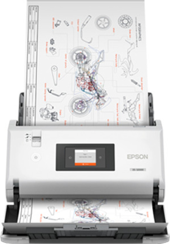 Epson WorkForce DS-32000 A3 Duplex Sheet-fed Document Scanner(White & Silver)