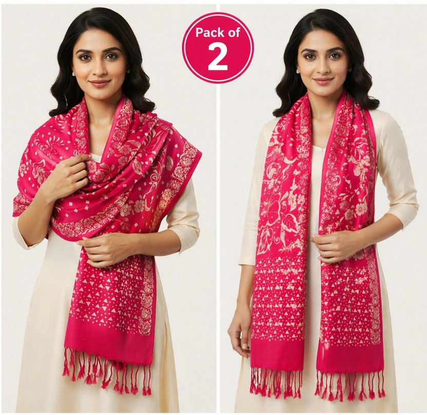 IZAYA IZAYA Printed Cotton Rayon Blend Men & Women Stole - Flipkart Deal