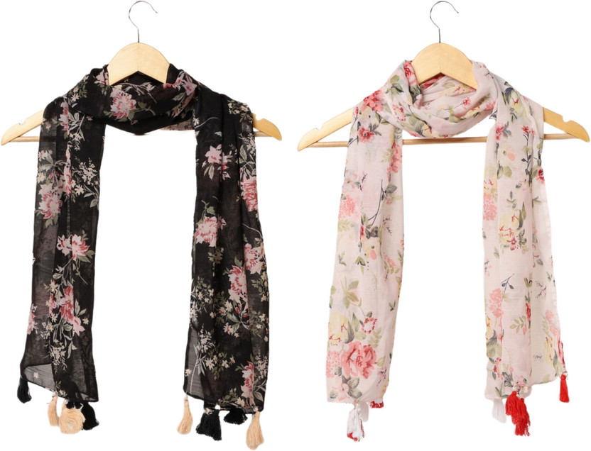 mss FASHION Printed Chiffon Women Stole, Scarf, Fancy Scarf
