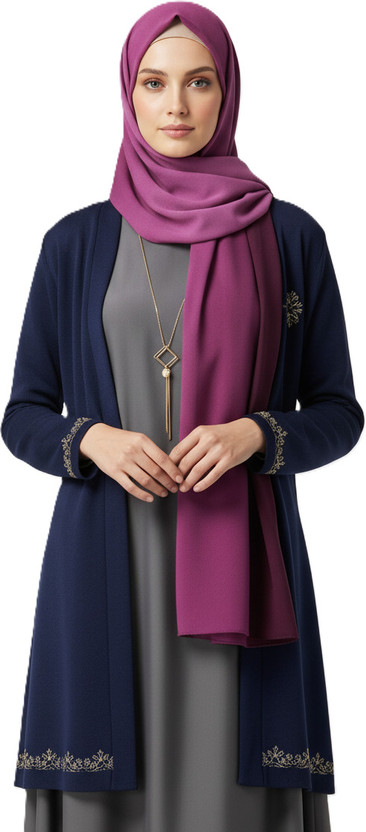 sahil fashion Solid Georgette Women Scarf