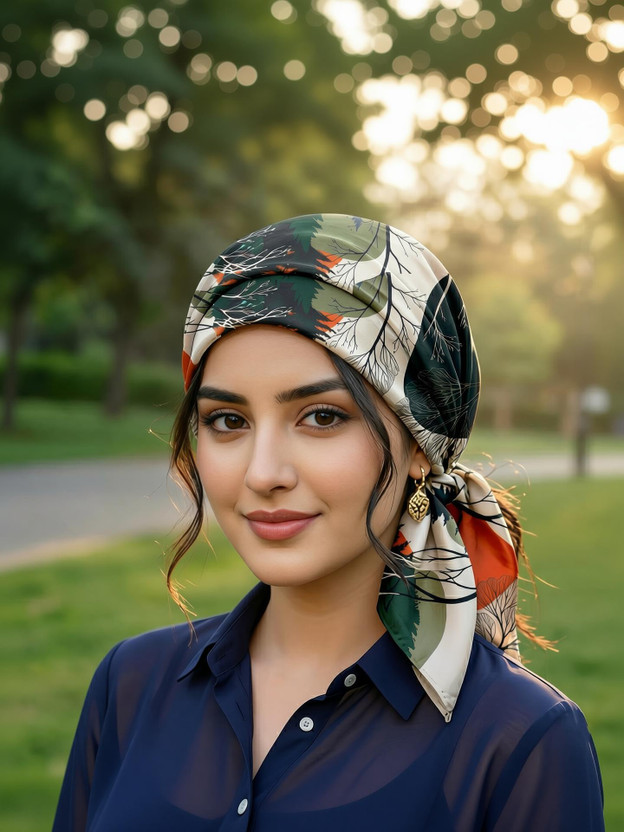 Aravalee Printed Satin Blend Women Scarf