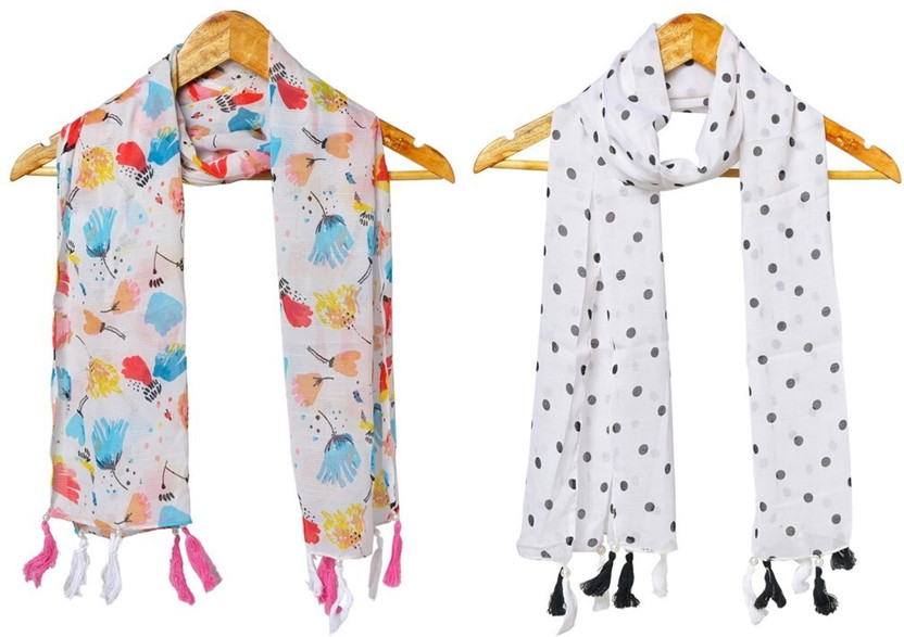 mss FASHION Printed Chiffon Women Stole, Scarf, Fancy Scarf