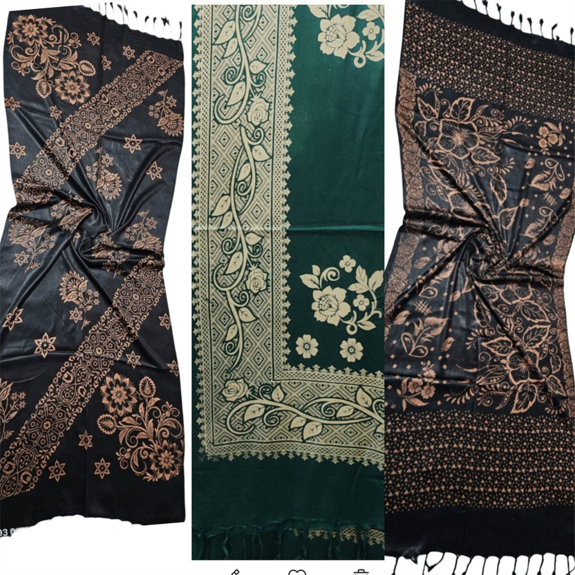 IZAYA IZAYA Printed Cotton Rayon Blend Men & Women Stole - Flipkart Deal
