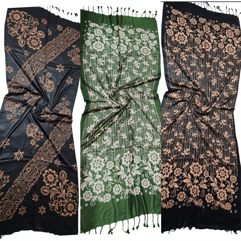 IZAYA IZAYA Printed Cotton Rayon Blend Men & Women Stole - Flipkart Deal