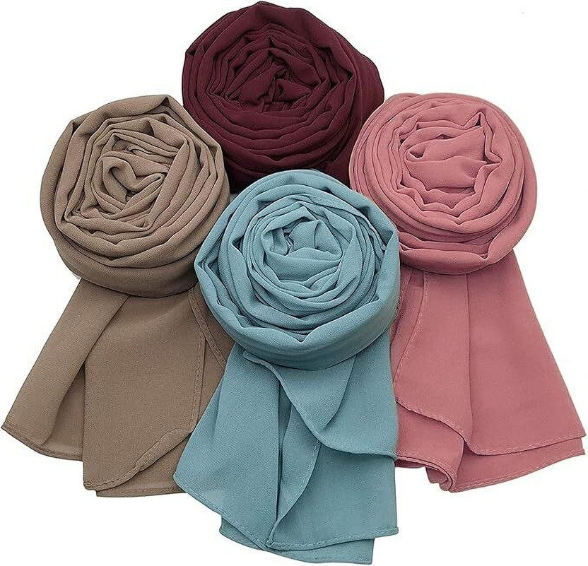 AKA Solid, Solid Georgette Women Stole