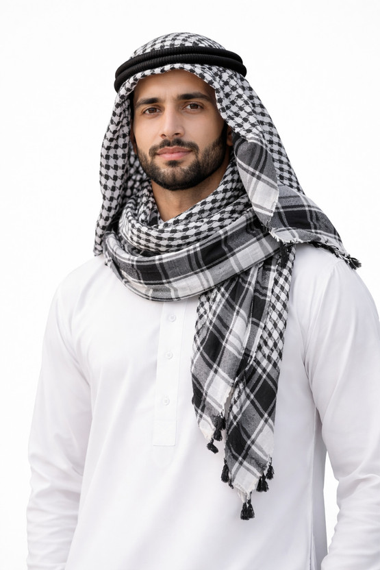 SHAHAN TRADERS Checkered Cotton Blend Men & Women Fancy Scarf