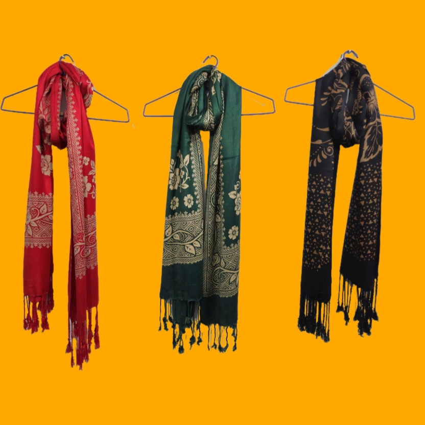 IZAYA IZAYA Printed Cotton Rayon Blend Men & Women Stole - Flipkart Deal