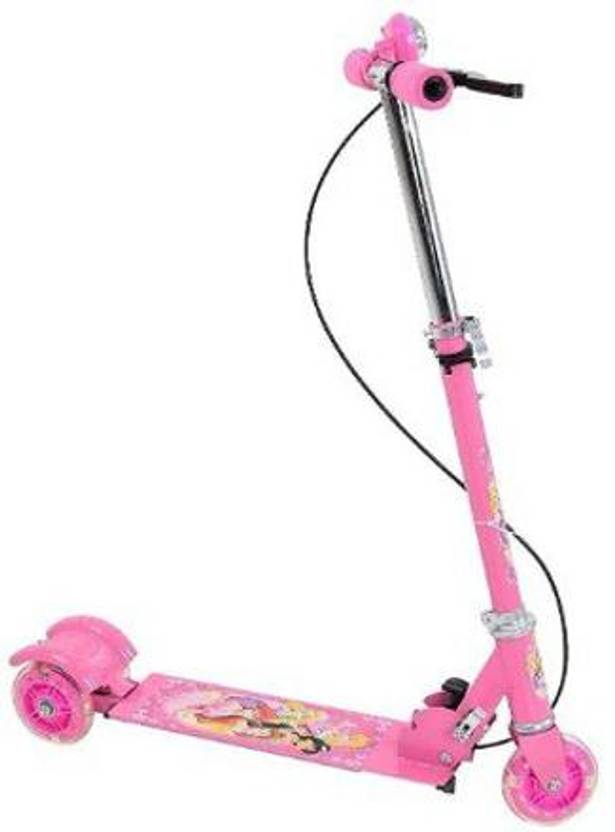 WALSENBURG 3 Wheel Scooter Foldable Kick Skating Cycle With Brake And Bell For Boys Girls Kids