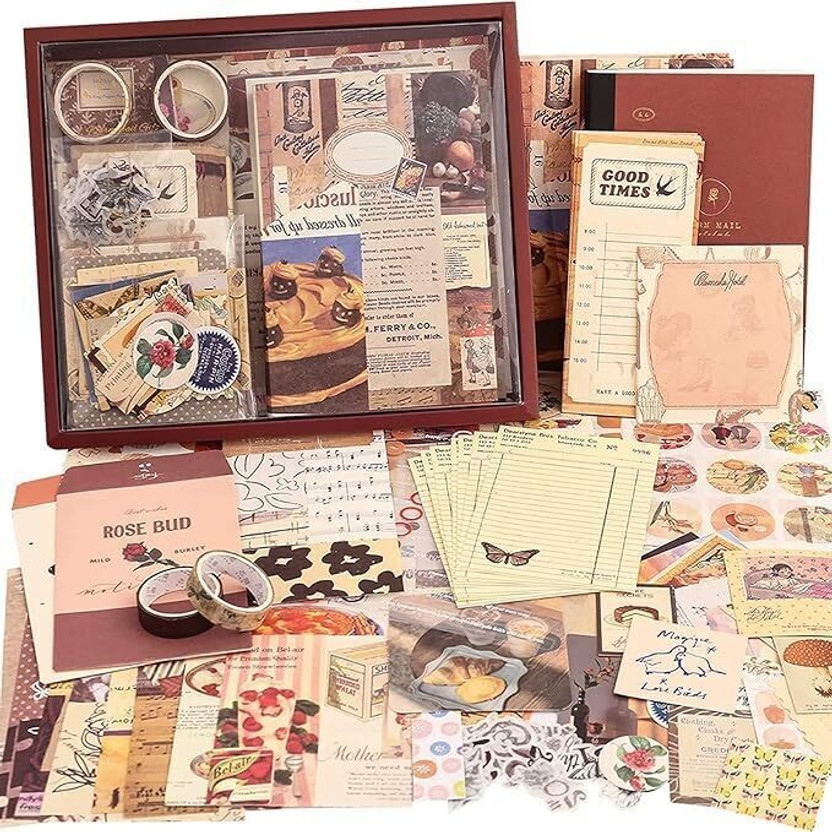 vulrian Journaling, Scrapbooking (Cocoa Brownie, Brown) Theme,  Scrapbook Kit(DIY)