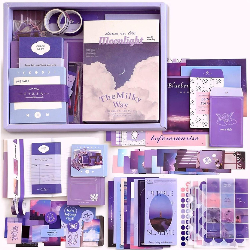 FLOSTRAIN Moonlight Theme,  Scrapbook Kit(DIY)