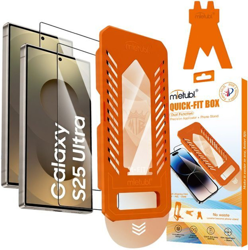MIETUBL Screen Guard with Applicator Kit for Samsung Galaxy S25 Ultra(Pack of 2)