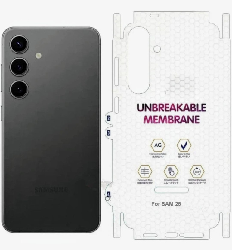 Samsung DefandX Back Screen Guard for SAMSUNG S 25(Pack of 1) - Flipkart Deal