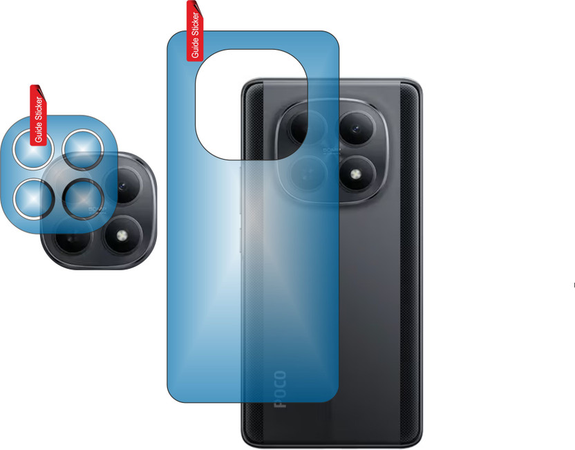 TRUSTin.ONLINE Back Tempered Glass for POCO M8, POCO, {CAMERA LENS}(Pack of 2)