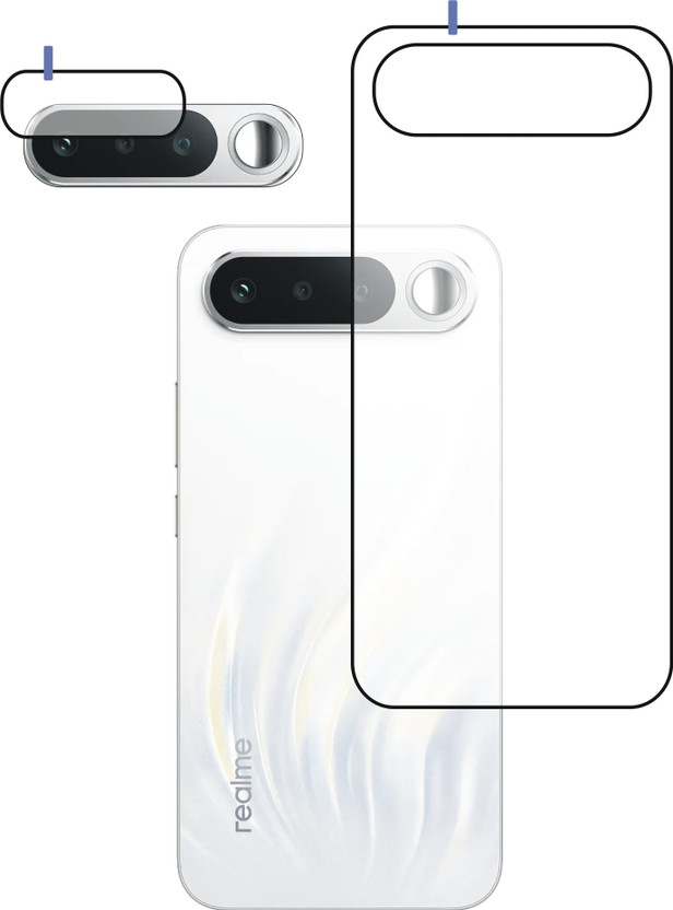 Screen Protector Back Tempered Glass for REALME 16 5G(Pack of 1)