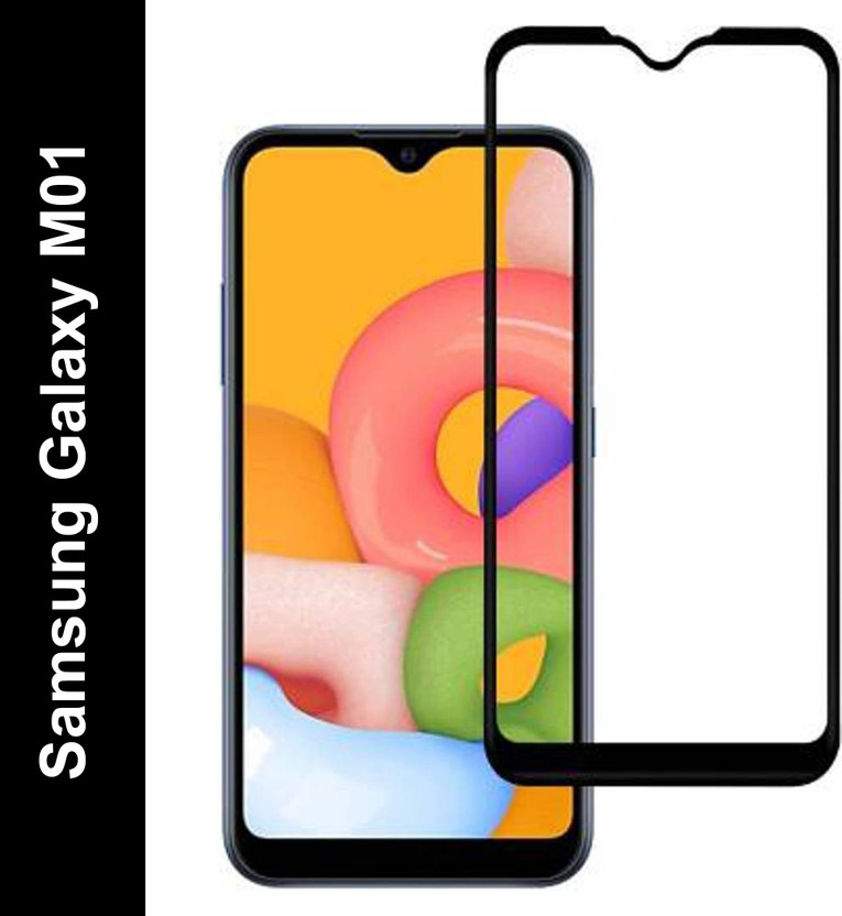 EASYBIZZ Tempered Glass Guard for Samsung Galaxy M01(Pack of 1)