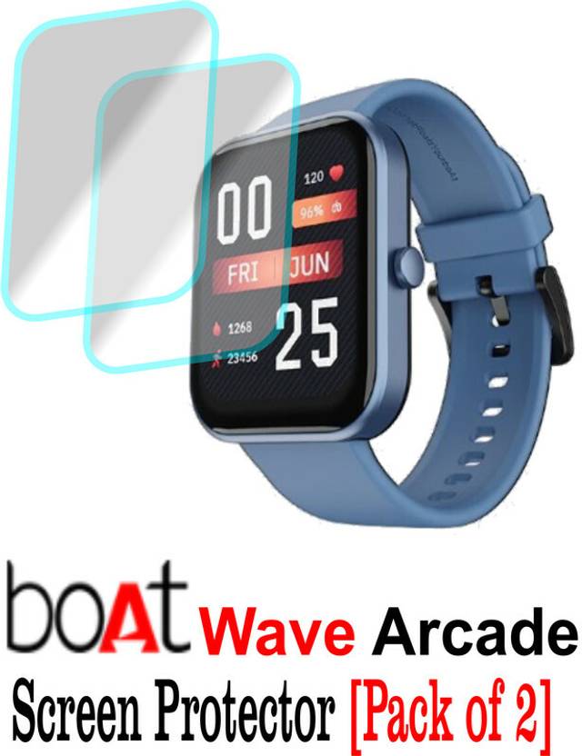 BRIOTECH Edge To Edge Screen Guard for Boat Wave Arcade Smartwatch
