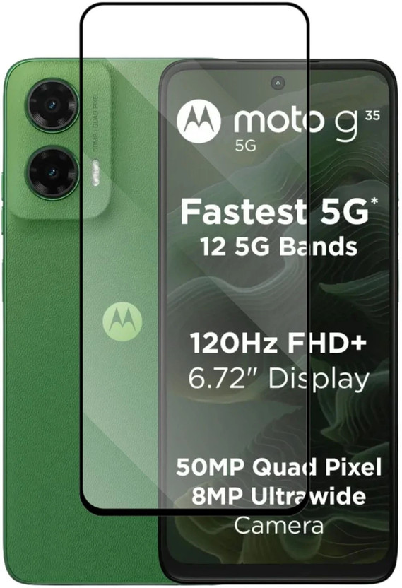 KWINE CASE Edge To Edge Tempered Glass for MOTOROLA g35 5G(Pack of 1)
