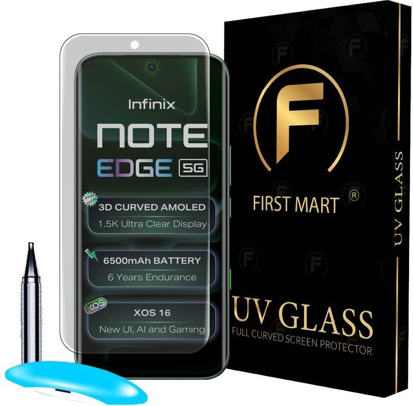 FIRST MART Edge To Edge Tempered Glass for Infinix Note Edge 5G, Infinix Note Edge(Pack of 1)