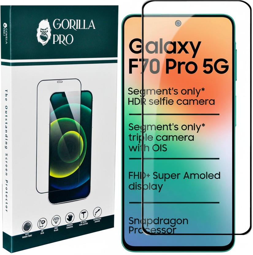 Samsung GORILLA PRO Edge To Edge Tempered Glass for Samsung Galaxy F70 Pro 5G(Pack of 1) - Flipkart Deal