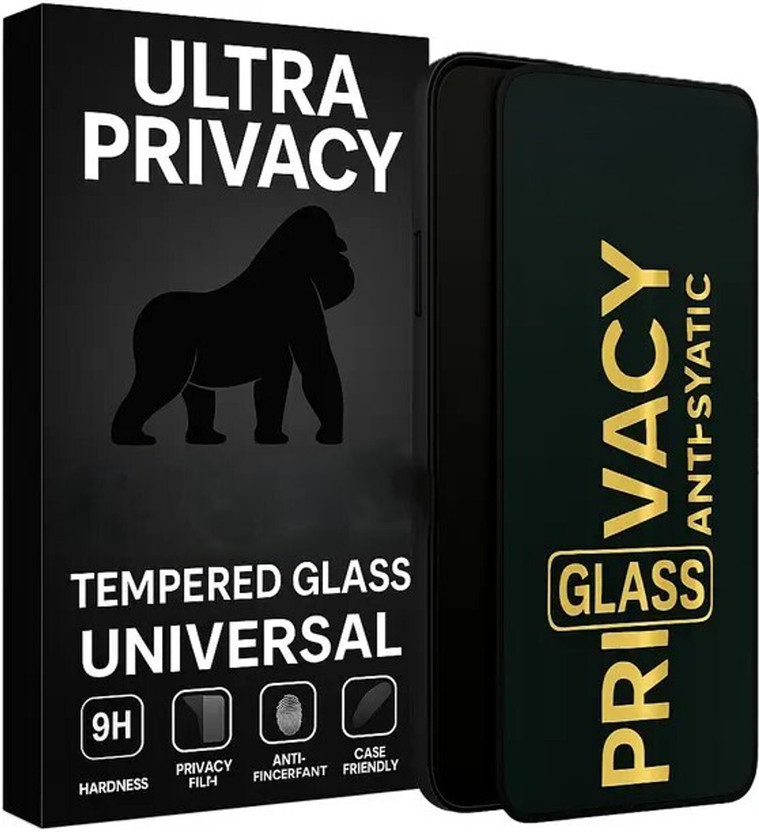 Gaqipud Edge To Edge Tempered Glass for Vivo X200 FE, Vivo X200 FE 5G (PRIVACY GLASS)(Pack of 1)